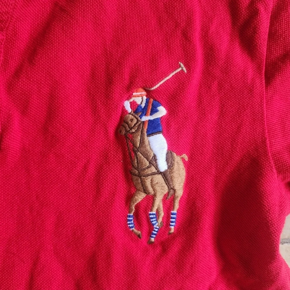 Polo Ralph Lauren Red Kids Big Pony Shirt